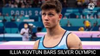 illia kovtun silver  illia kovtun bars gymnastics Olympic 2024  Olympic silver medal [upl. by Det]