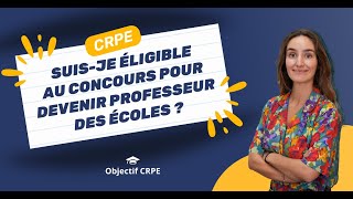 CRPE  Suisje éligible au concours pour devenir professeur des écoles [upl. by Akienom474]