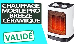 Avis Radiateur soufflant Céramique Pro Breeze Chauffage dappoint mobile [upl. by Loggia964]