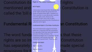 Class 11 Political Science Chapter 2 Right In The Indian Constitution importantnotes [upl. by Kapeed270]