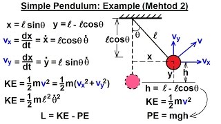 Physics 68 Lagrangian Mechanics 7 of 25 Simple Harmonic Motion Method 2 [upl. by Akimihs]