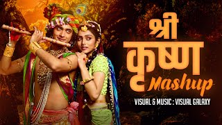 Shree Krishna Mashup  Visual Galaxy  Radha Krishna Songs  Tulsi Kumar  Shri Krishna Mashup 2023 [upl. by Aimal]