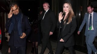 Angelina Jolie and rumored boyfriend Akala spend two nights together in her London hotel 😍♥️💕💕💕 [upl. by Starks]