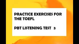 Barron Toefl practice model test 1 Listening part 3 [upl. by Autumn]