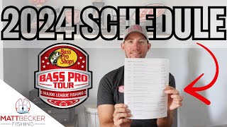 NEW 2024 SCHEDULE RELEASED for Major League Fishing Bass Pro Tour amp Invitational Tournaments [upl. by Rose]