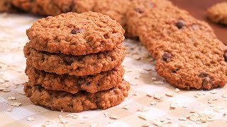 Galletas de Avena con Chips de Chocolate  Receta muy fácil y rápida [upl. by Wallford495]