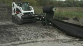 Bobcat Silt Fence Attachment [upl. by Yelsnit]