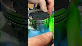 Using gasket remover for piston cleaning zx636r zx6r enginecleaning shorts motorcycleengine [upl. by Grunberg]