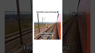 Vande Bharat Express running at Full Speed 130KmsHr indiarailways irctc speedtrandingshort [upl. by Kalb]