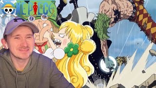 BARTOLOMEO DEFEATS GLADIUS  LEO SAVES MANSHERRY  One Piece Reaction Episode 713714 [upl. by Ahseinaj]