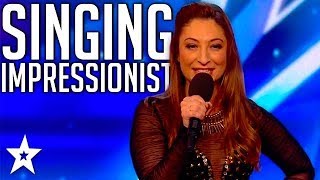 TOP SINGING IMPRESSIONS on Britains Got Talent 2017 [upl. by Rod]