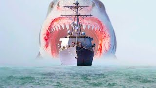 LIVING MEGALODON CAUGHT ON CAMERA BY BRAZIL COASTGUARD  real or fake [upl. by Sim650]