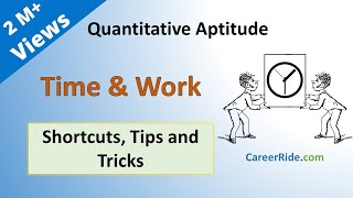 Time and Work  Shortcuts amp Tricks for Placement Tests Job Interviews amp Exams [upl. by Nelaf]