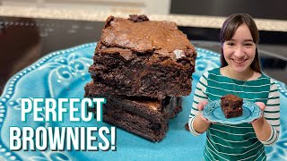 Super EASY PERFECT Brownies With Chocolate Chips [upl. by Zela]