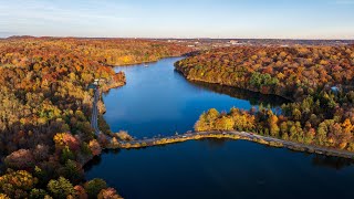 Tarrytown amp Lakes Park Aerial 4K [upl. by Pierette64]