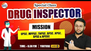 Drug Inspector  Previous Year Question With Detailed Explanation  Mission 2024 [upl. by Fugazy]