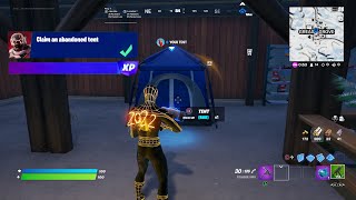 Fortnite  Claim An Abandoned Tent Location Week 5 Seasonal Challenges [upl. by Sachs]