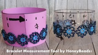 Bracelet Measurement Tool Tutorial by HoneyBeads1 [upl. by Neall]