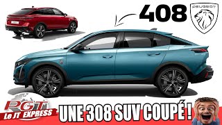 Peugeot 408  La 308 SUV Coupé est Prête   PJT Express [upl. by Kared]