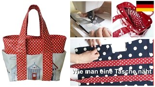 Handtasche nähen  Kastentasche  Box Bag  Nähtutorial  mit Schnittmuster  Frocks amp Frolics [upl. by Drofub]