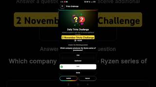 2 November trivia challenge in blove dapp BLoveDapp BLove triviachallenge dailywordguess [upl. by Stephen]