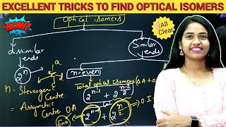 Excellent Tricks To Find Optical Isomers easily Optically Active Inactive Meso Comp Enantiomers [upl. by Naleag4]