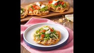 Tasty Chicken Tostadas [upl. by Josselyn8]