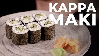 KAPPA MAKI O tradicional hossomaki de pepino  Como fazer Sushi [upl. by Neelrak37]