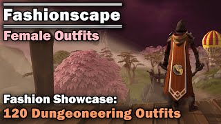 Fashionscape Showcase 120 Dungeoneering Cape Outfits  Runescape Female Outfits [upl. by Oribel]