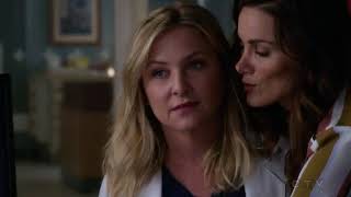 Greys Anatomy 14x02 Arizona amp Carina and kisses [upl. by Gilson]