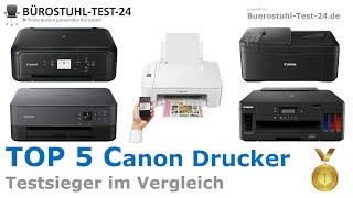 Die besten Canon Drucker 2024 TOP 5 🥇 Testsieger im Vergleich gut und günstig [upl. by Darnell]