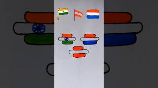 Jan gan man  indian flag draw shots vido art [upl. by Dever]