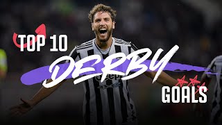 Top 10 Turin Derby Goals  Trezeguet Pirlo Locatelli and more [upl. by Ahsaeit423]