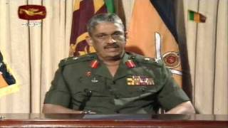 Lt Gen Sarath Fonsekas Special Speech on 25 th January 2009 [upl. by Hermia]