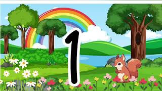 Learn Counting 1 to 10  kids educational video  Counting with their number values [upl. by Fraze]