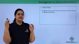 Class 12th – Management in twenty first century  Business Studies  Tutorials Point [upl. by Nanni]