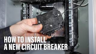 How to Install a New Circuit Breaker [upl. by Duyne797]