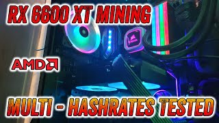 AMD RX 6600 XT Hashrates  Mining Performance Summary [upl. by Reedy227]