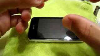 Screen Shield Removal iPhone 3G [upl. by Artimas471]