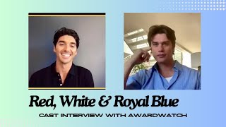 Nicholas Galitzine and Taylor Zakhar Perez TALK Red White amp Royal Blue with AwardsWatch [upl. by Stock]