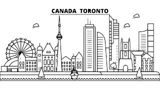 TORONTO  ONTARIO  CANADA  DRAWING CITY [upl. by Atikkin599]