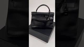 H Kelly Retourne 32 So Black kelly kellybag luxury fashion handbags bag purse leather [upl. by Neelyad754]