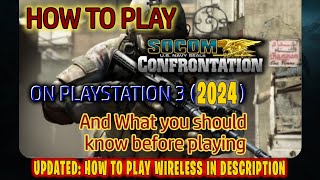 How to Play SOCOM Confrontation Online On PlayStation 3 Wireless Setup in Description 2024 [upl. by Adriane840]