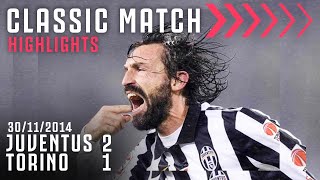 Juventus 21 Torino  Andrea Pirlo Scores Last Minute Derby Winner  Classic Match Highlights [upl. by Torrin]