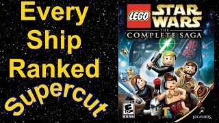 LEGO Star Wars The Complete Saga Every Ship Ranked SUPERCUT [upl. by Oivalf]