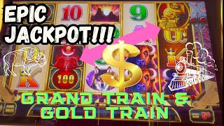 Cash Express Luxury Line Grand and Gold Trains slots luxuryline slotmachine jackpothandpay [upl. by Kuska]