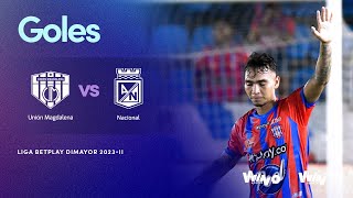 Unión Magdalena vs Nacional goles  Liga BetPlay Dimayor 2023 2  Fecha 16 [upl. by Callahan5]