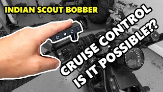 Indian Scout Bobber Cruise Control Install [upl. by Acinoev]