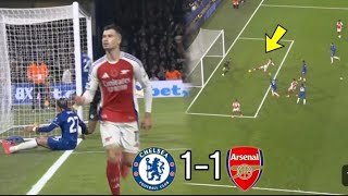 Martinelli goal vs Chelsea Ødegaard assist to Martinelli Arsenal goal vs Chelsea highlights [upl. by Parris9]