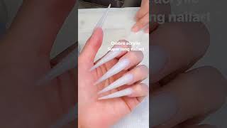 Ombre acrylic super long nailart🎃 [upl. by Lebyram]